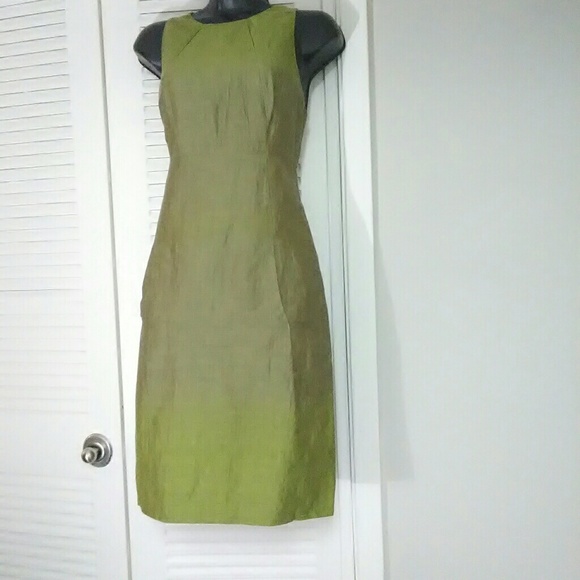Vince Dresses & Skirts - Vince sz 8 green cotton linen blend spring dress